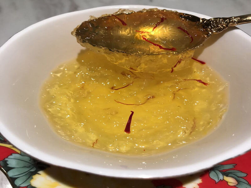 Yến chưng với saffron