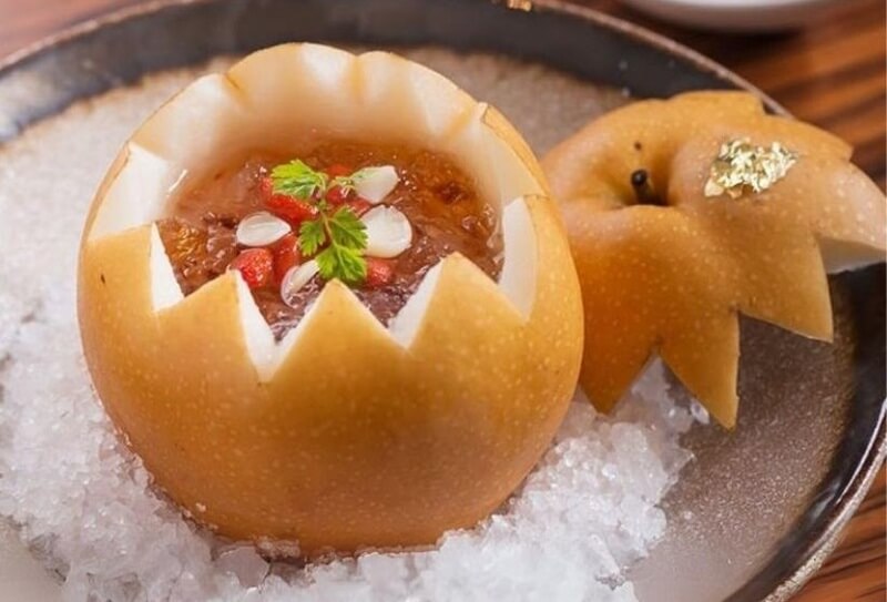 Yến chưng lê đường phèn