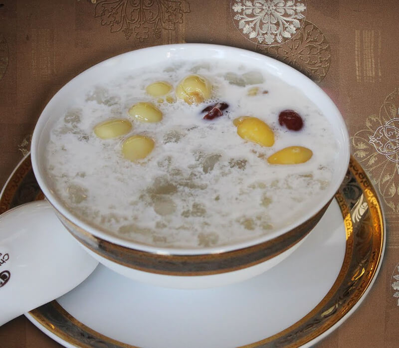 Món yến hầm sữa tươi