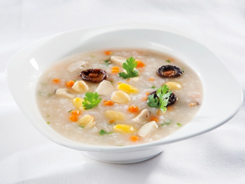 Cháo tổ yến rau củ chay