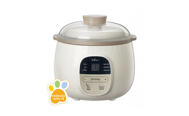 Nồi chưng yến Bear bằng sứ
