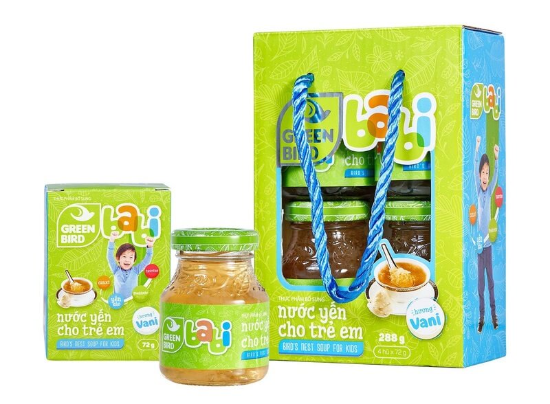 Nước yến cho trẻ em Green Bird