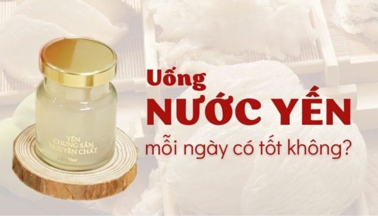 uống nước yến mỗi ngày có tốt không