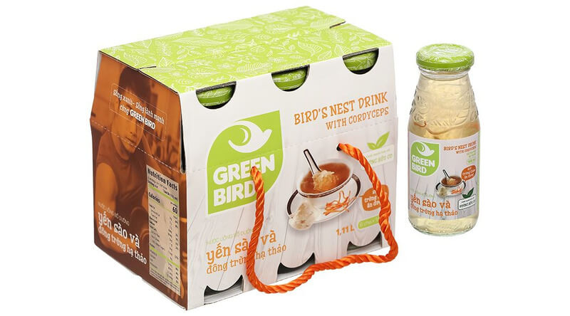 Nước yến sào và đông trùng hạ thảo Greenbird