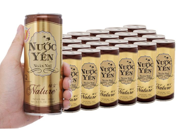nước yến ngân nhĩ lon được đánh rất tốt trên thị trường