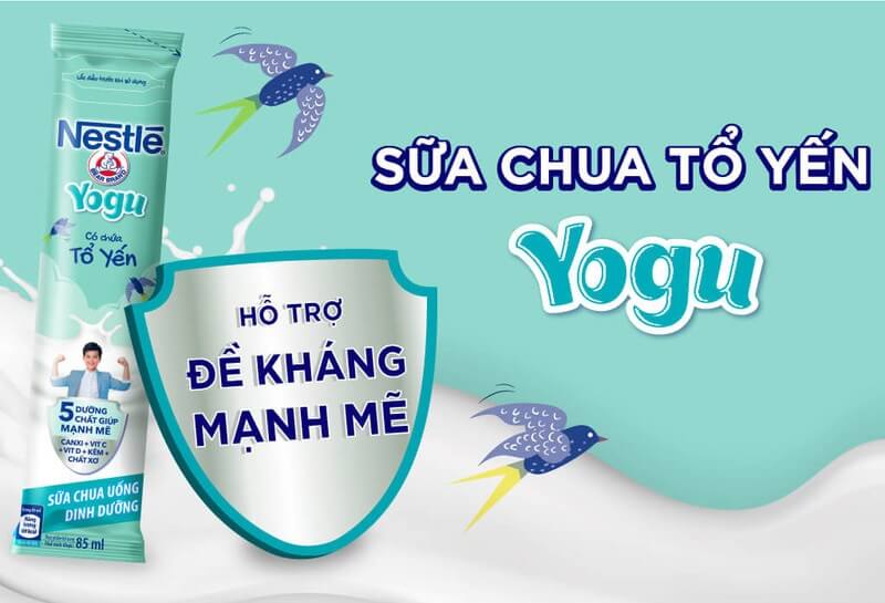 Sữa chua tổ yến Nestlé hỗ trợ đề kháng mạnh mẽ cho các bé