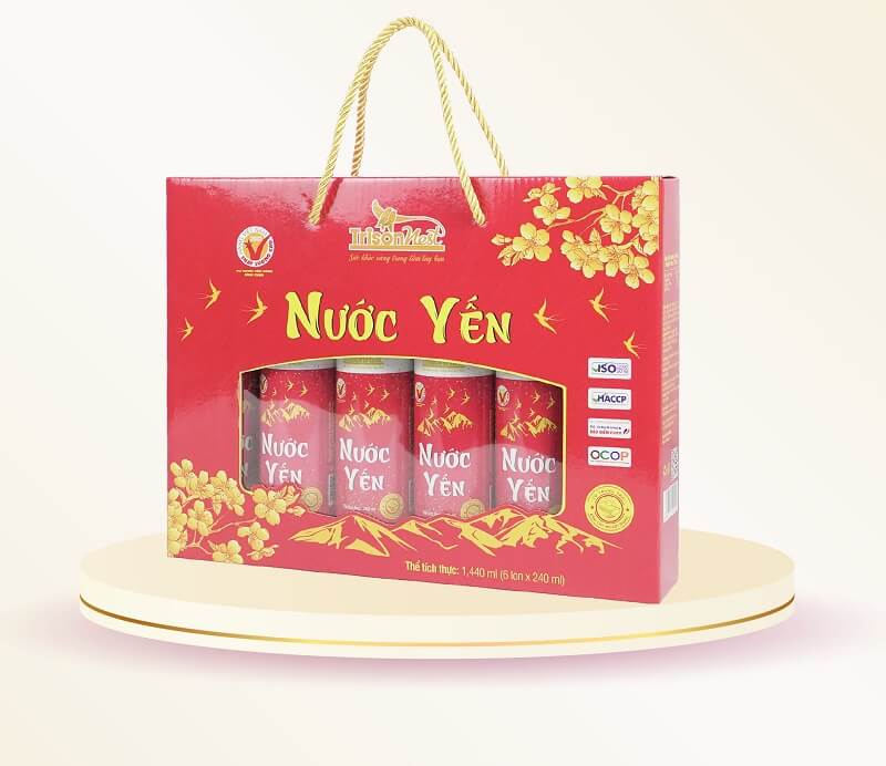 Hộp nước yến Thiên Hoàng gồm tổ yến chưng đường phèn – giải đáp nước yến làm từ gì
